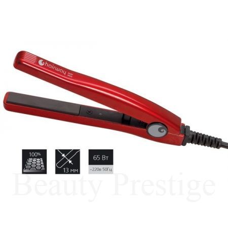 Мини выпрямитель для волос HAIRWAY Ceramic Ruby Iron - Купить в Великих Луках Мини выпрямитель для волос HAIRWAY Ceramic Ruby Iron - Купить недорого с доставкой в Великие Луки
